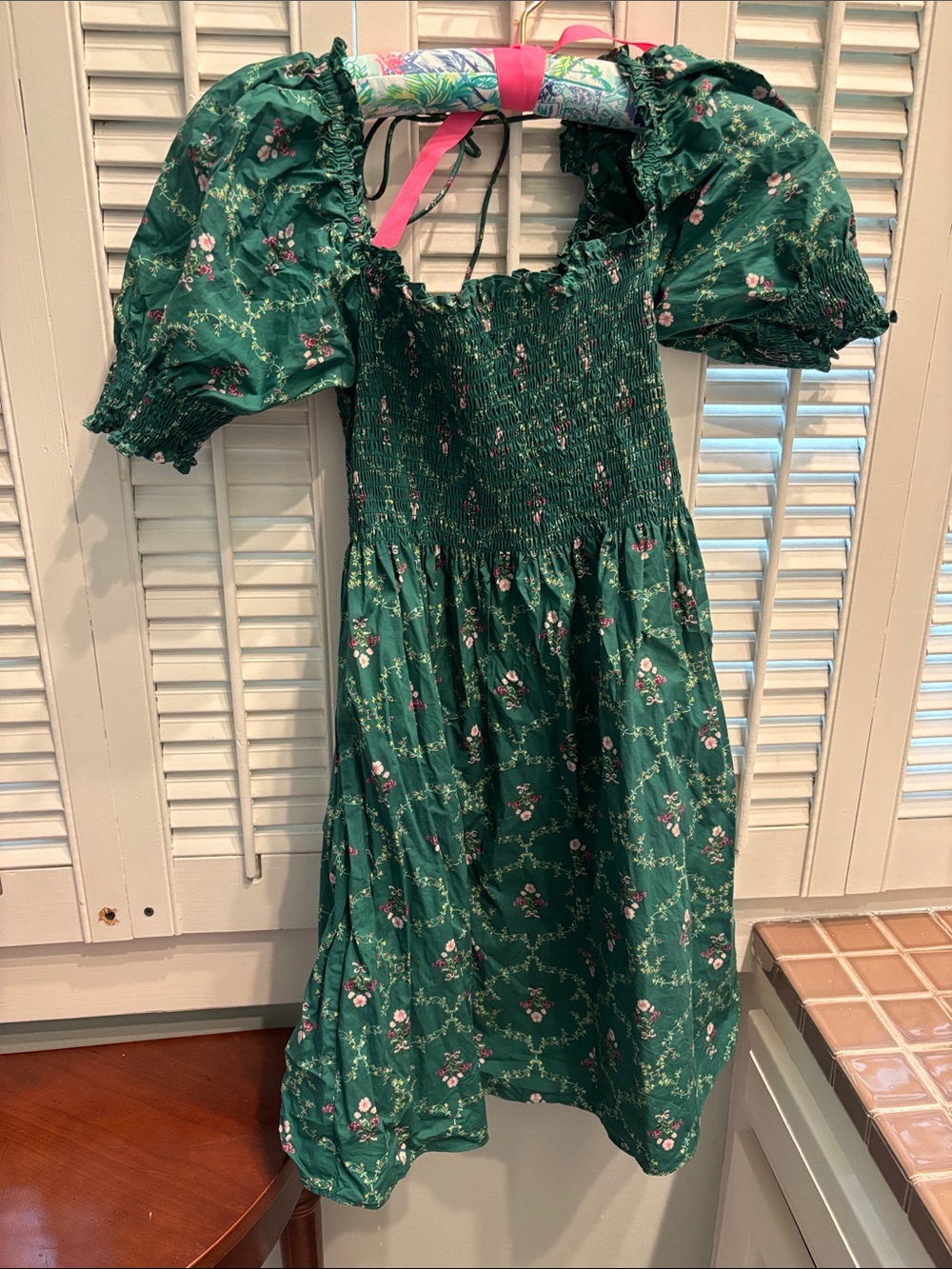 Hill House Emerald Trellis Athena Dress